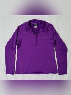 Women's Patagonia R1 Purple 1/4 Zip Pullover Size Small